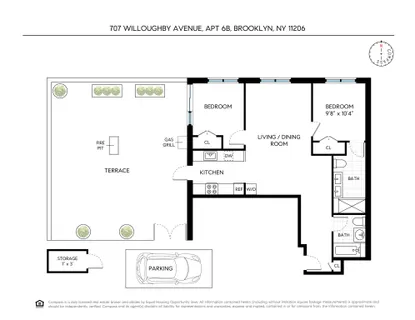 $1,175,000 | 707 Willoughby Avenue, Unit 6B | Bedford-Stuyvesant