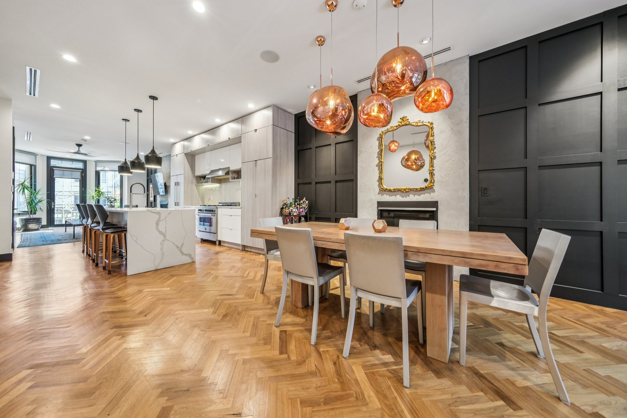 410 Hancock Street Brooklyn, NY 11216 - Photo 3 of 28 a view of a dining area with furniture