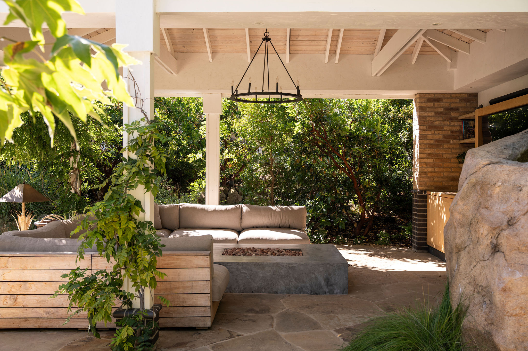 560 Cold Canyon Road Calabasas, CA 91302 - Photo 76 of 84 a view of a bench in the backyard