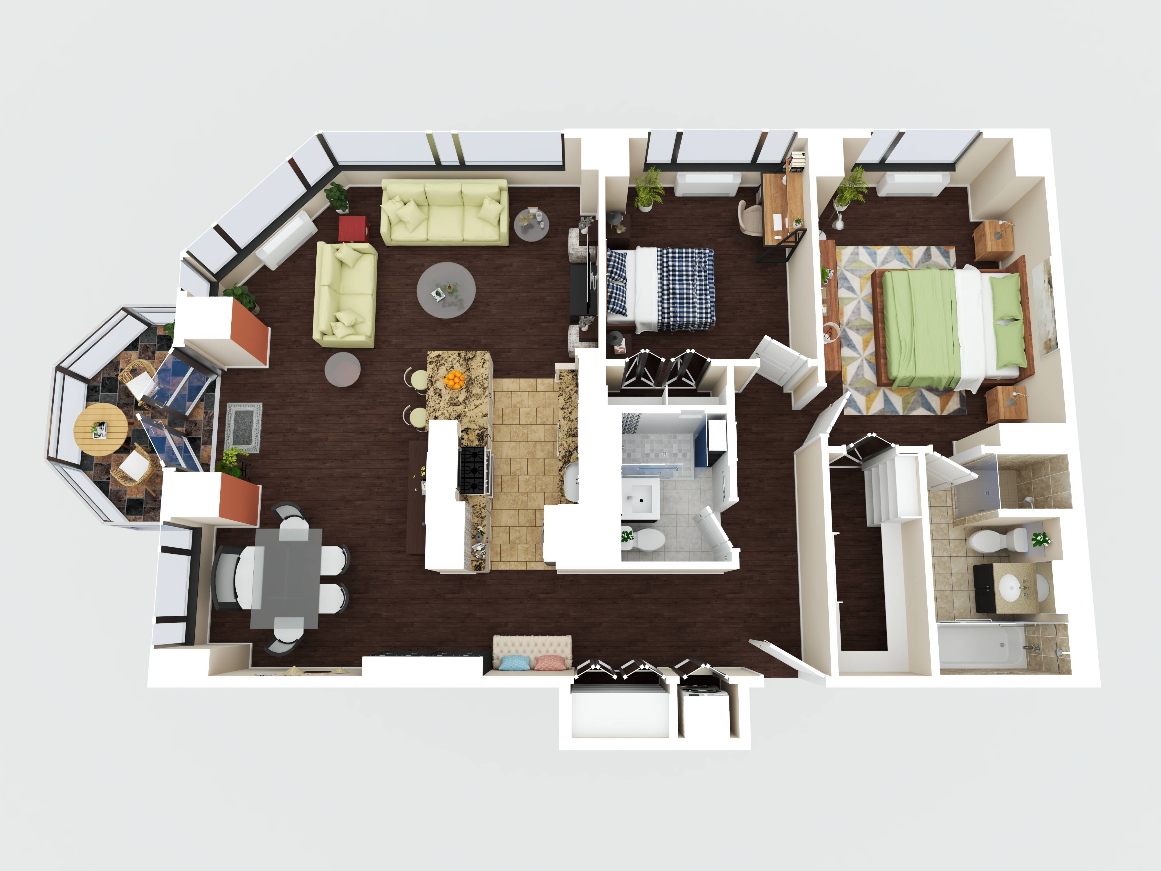 112-01 Queens Boulevard, Unit 6J Queens, NY 11375 - Photo 28 of 29 an aerial view of houses with outdoor space