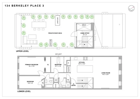 $2,625,000 | 134 Berkeley Place, Unit 3 | Park Slope