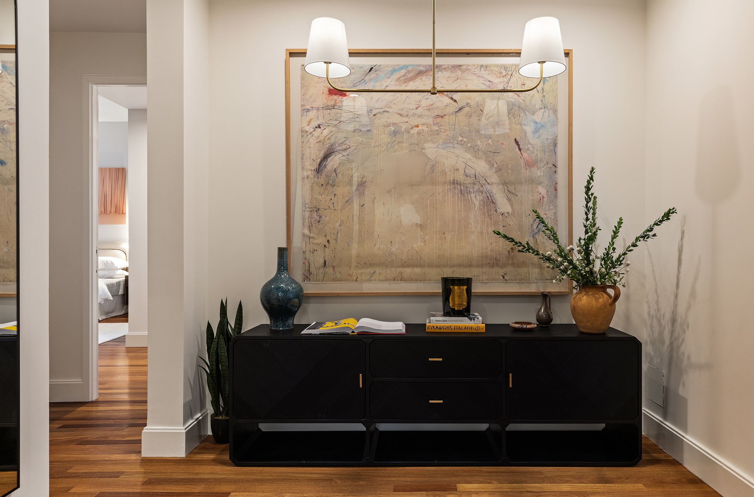 92 Laight Street, Unit 5E Manhattan, NY 10013 - Photo 14 of 26 a room with a table and a potted plant