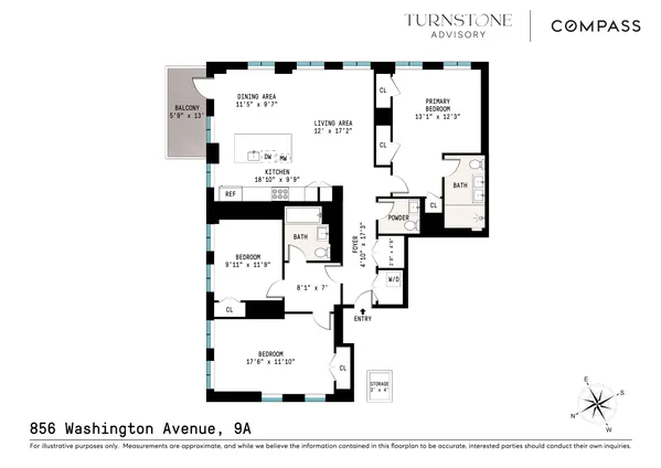 $2,495,000 | 856 Washington Avenue, Unit 9A | Prospect Heights