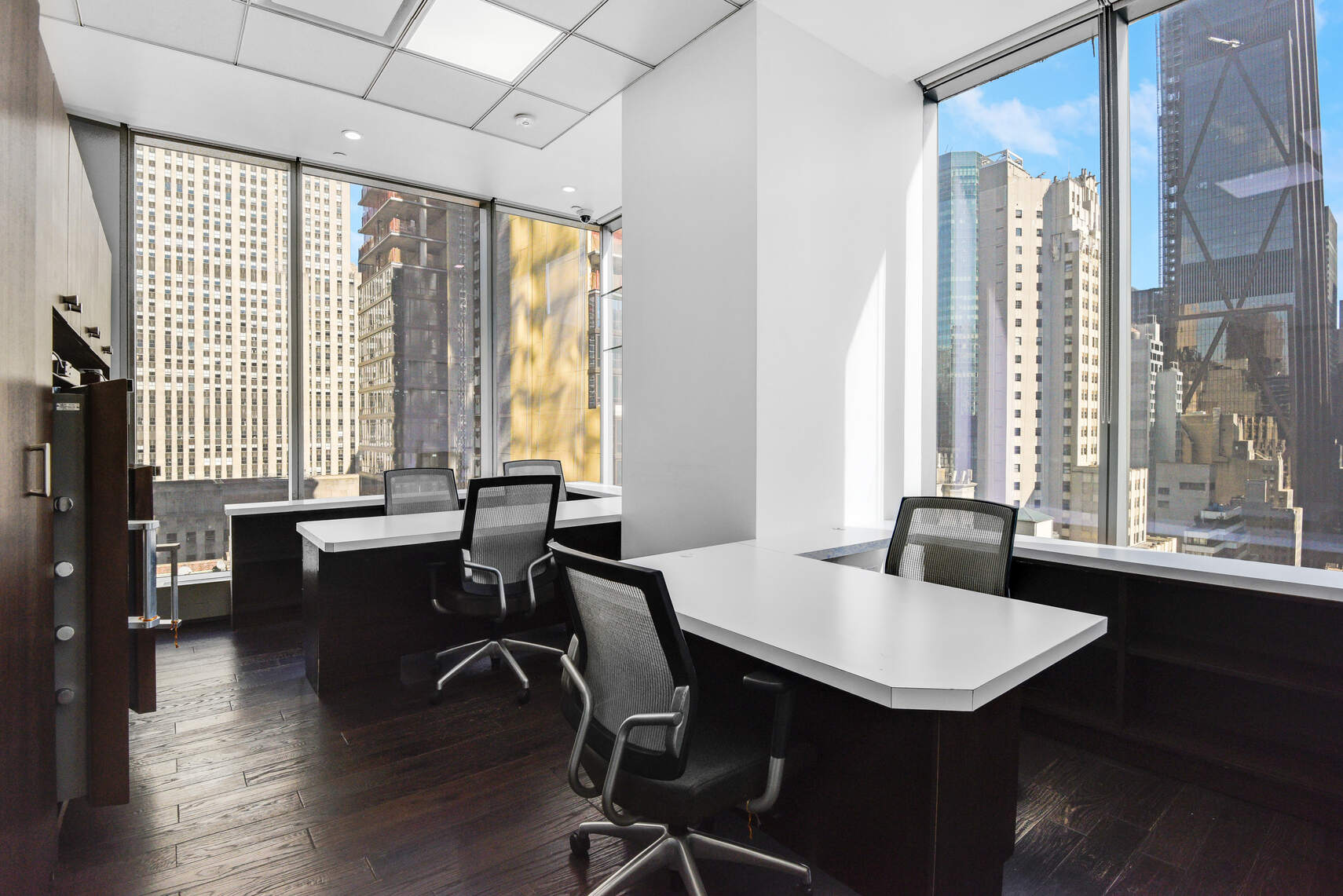50 West 47th Street, Unit Undisclosed Manhattan, NY 10036 - Photo 17 of 27 a view of a a dining room with furniture window and wooden floor