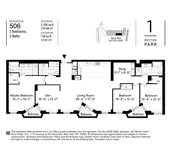 333 Rector Place, Unit 506 Manhattan, NY 10280 - Photo 3 of 3