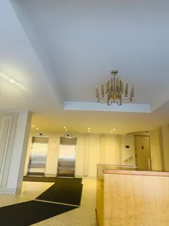 a view of a indoor basketball court