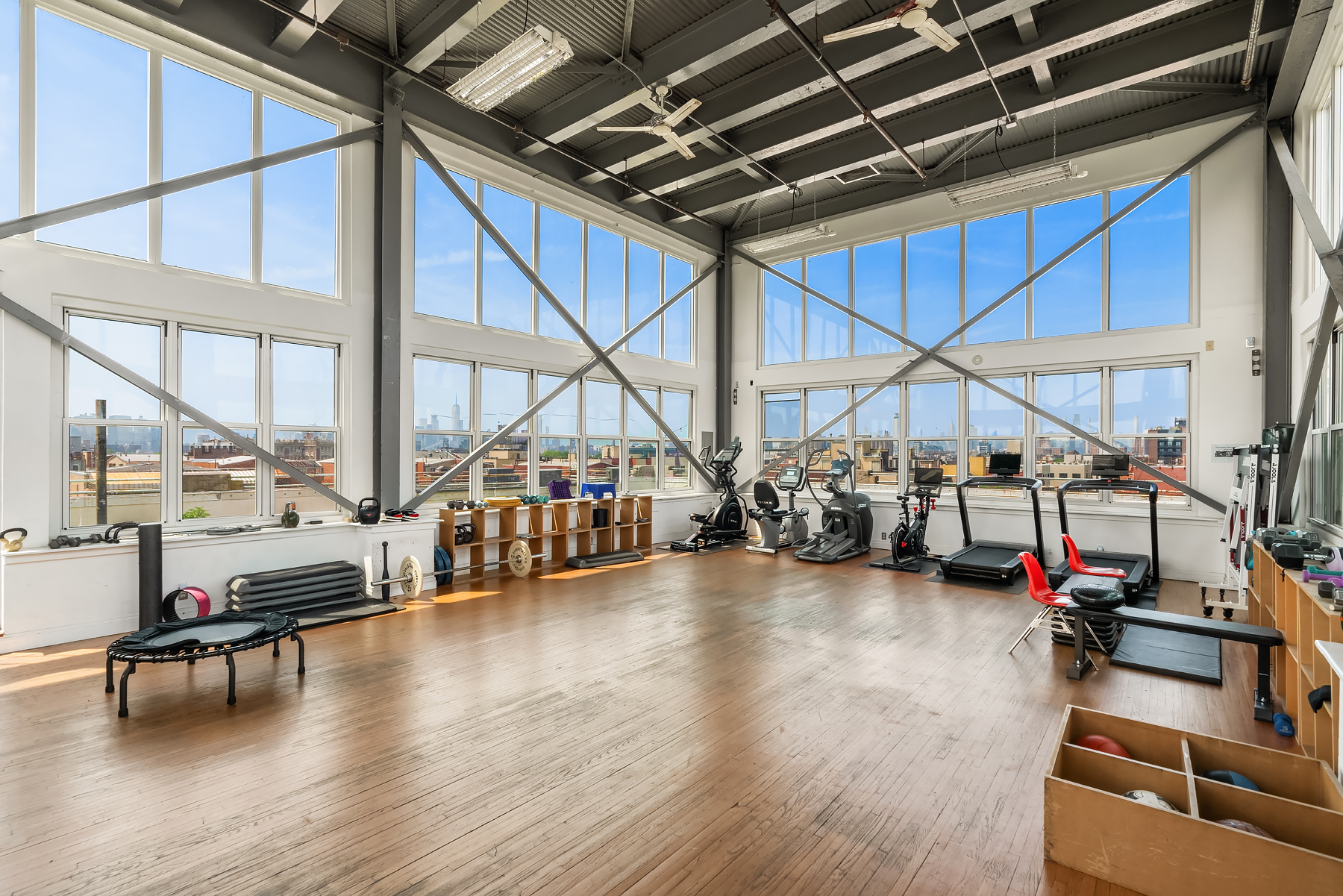 689 Myrtle Avenue, Unit 4E Brooklyn, NY 11205 - Photo 19 of 21 a view of a room with gym equipment