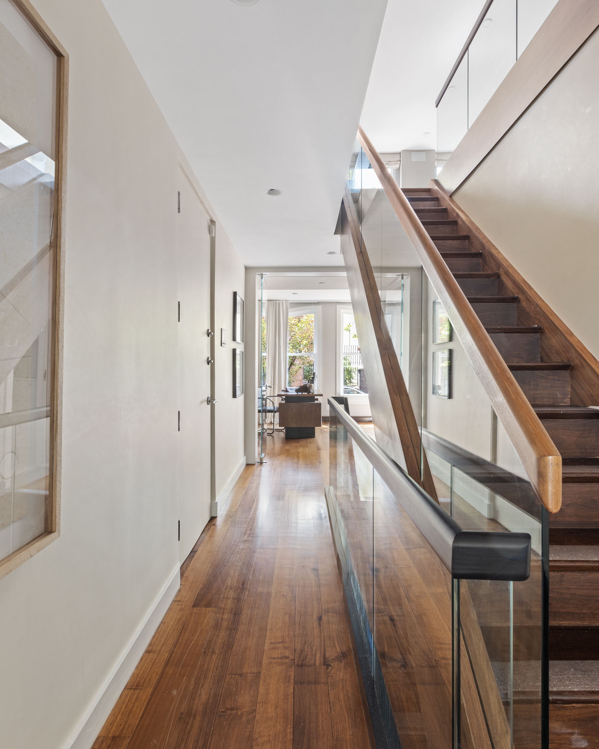 95 Charles Street, Unit TH Manhattan, NY 10014 - Photo 13 of 29 a view of entryway and hall with wooden floor