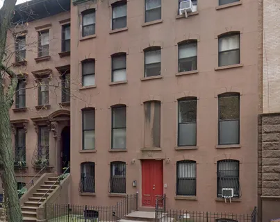 a view of a building with many windows
