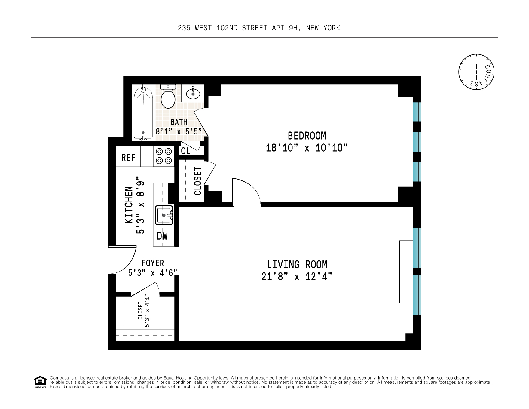 235 West 102nd Street, Unit 9H Manhattan, NY 10025 - Photo 17 of 17 Gallery Image 17