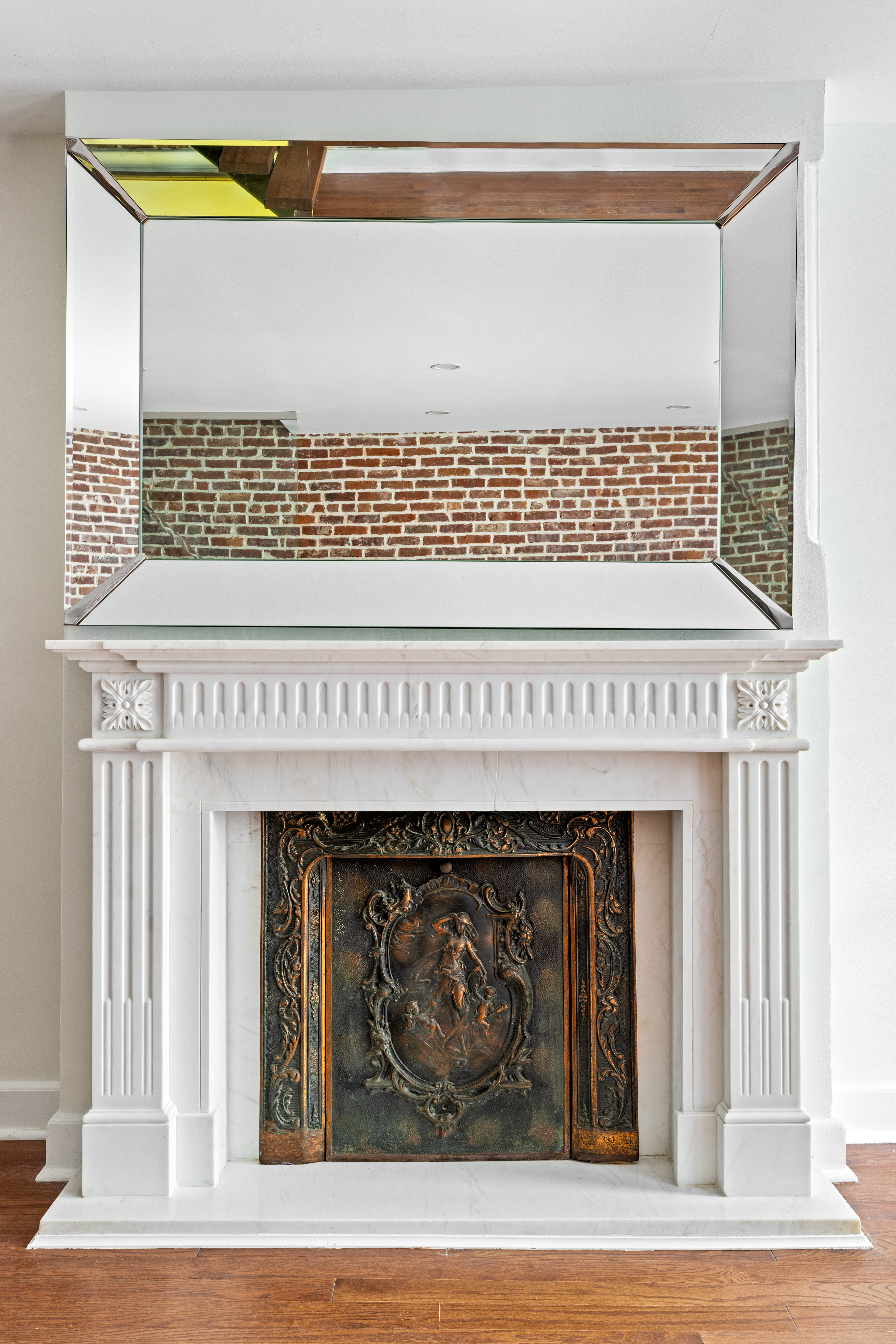 185 Bainbridge Street Brooklyn, NY 11233 - Photo 6 of 23 a view of a fireplace in a room