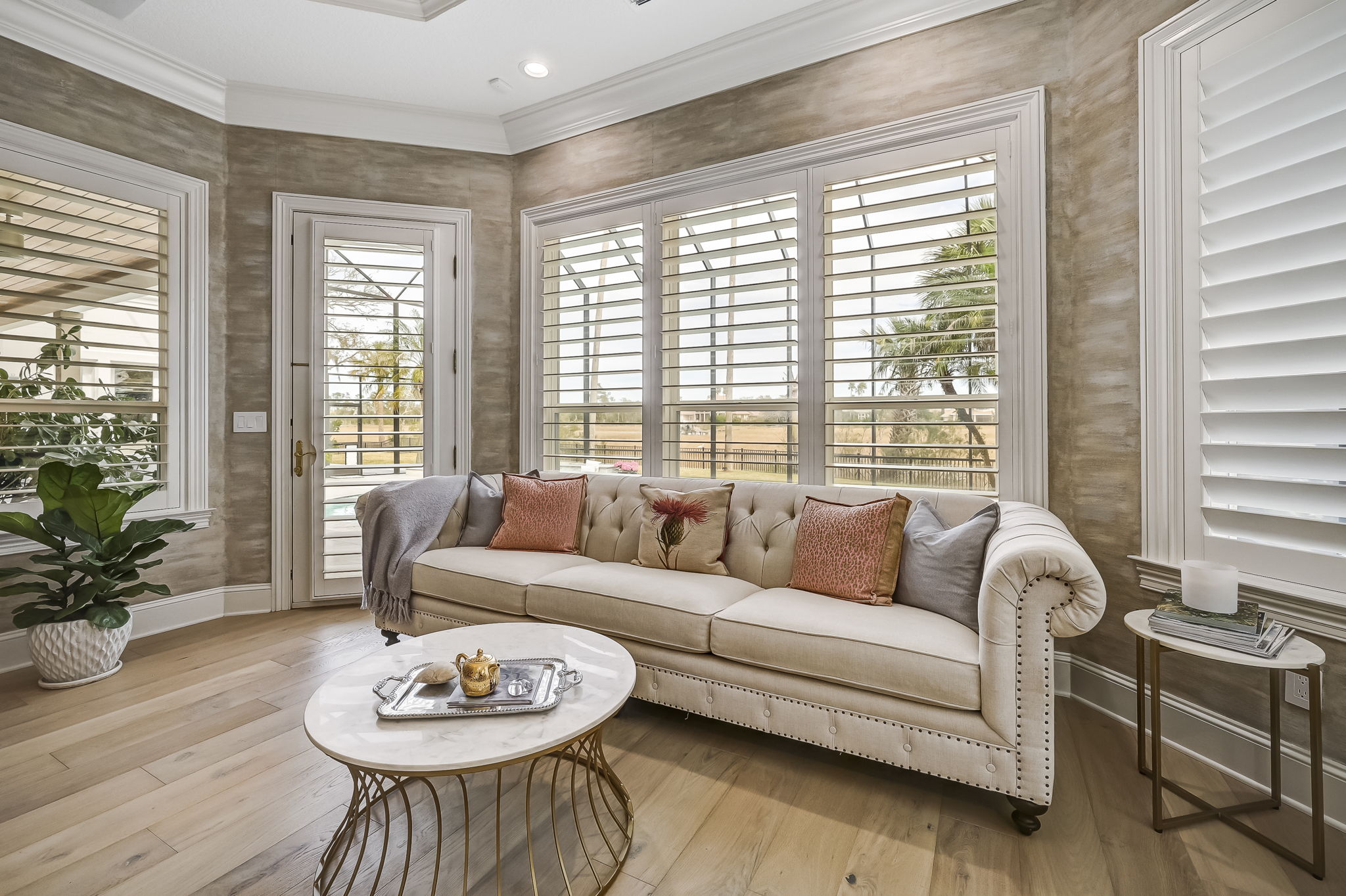 24624 Harbour View Drive Ponte Vedra Beach, FL 32082 - Photo 66 of 186 a living room with furniture and a table with wooden floor