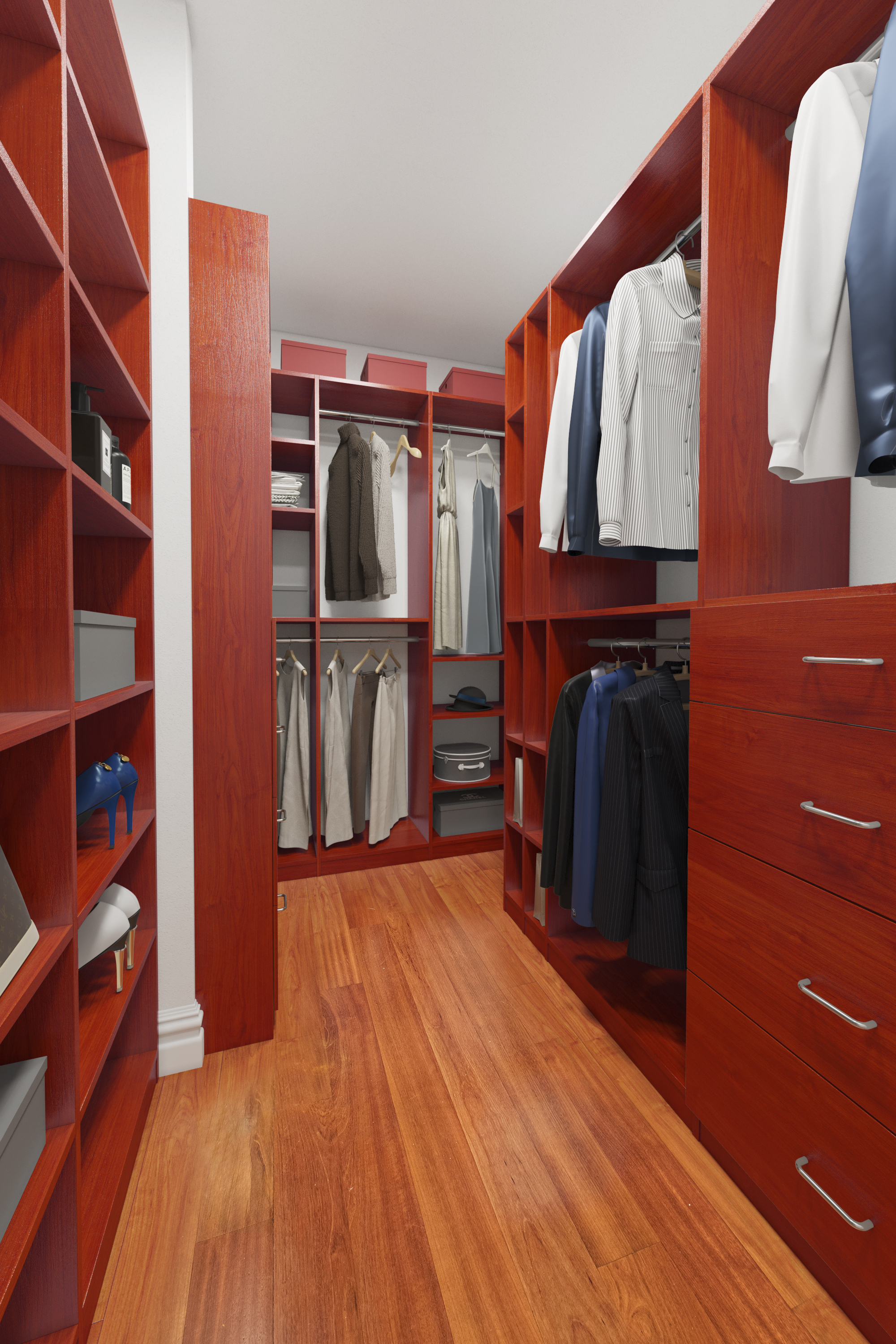 400 East 56th Street, Unit 3D Manhattan, NY 10022 - Photo 9 of 21 a view of walk in closet with clothes and shoes