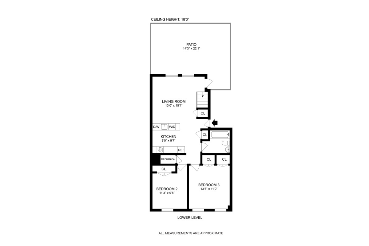 364 Lafayette Avenue, Unit 4A Brooklyn, NY 11238 - Photo 11 of 12 a picture of a floor plan