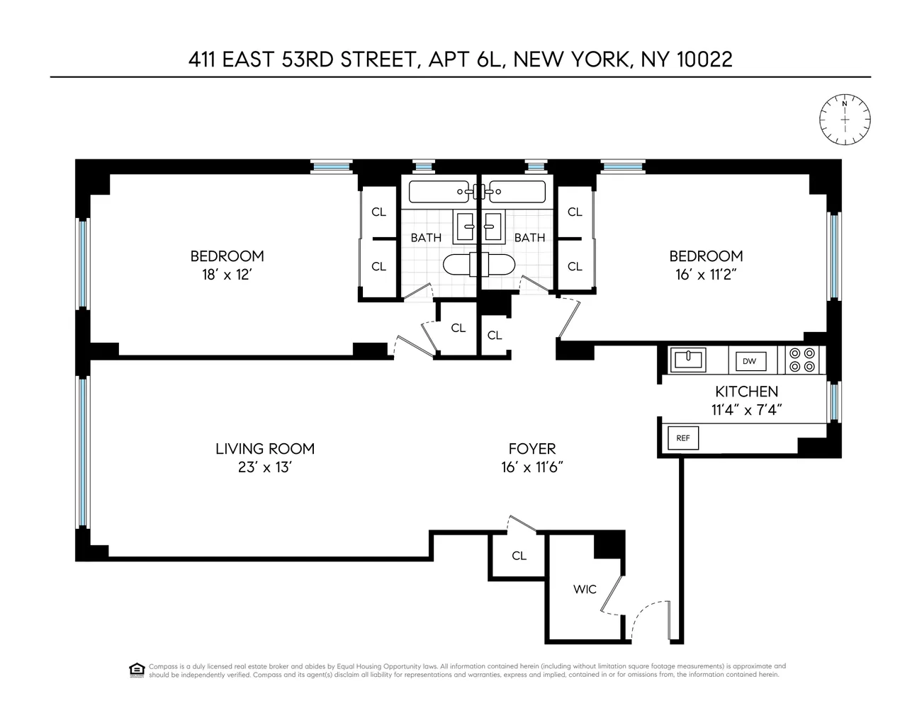 $1,395,000 | 411 East 53rd Street, Unit 6L | Sutton Place