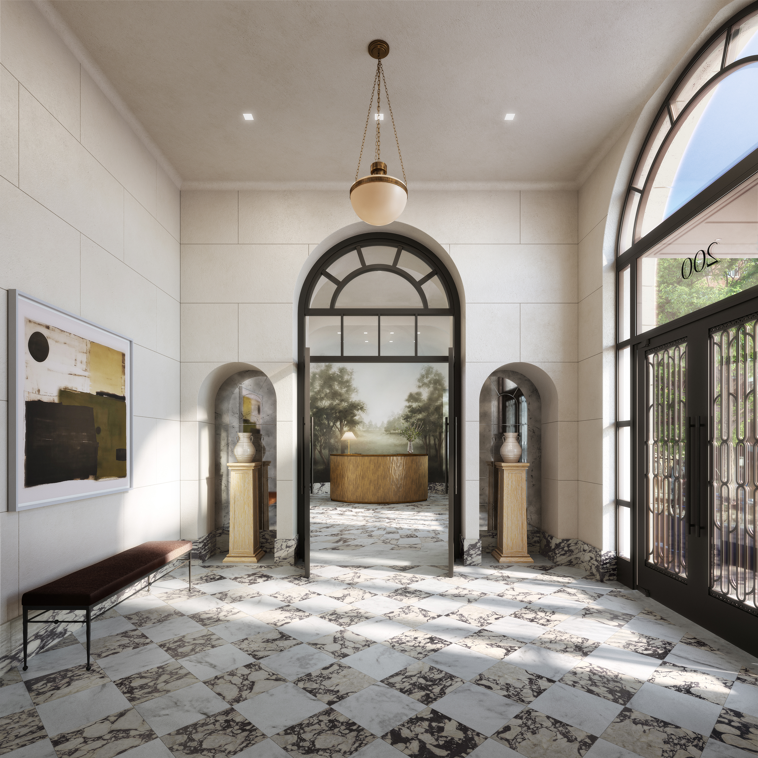 200 East 75th Street, Unit 4B Manhattan, NY 10021 - Photo 7 of 24 a front view of a house with garden