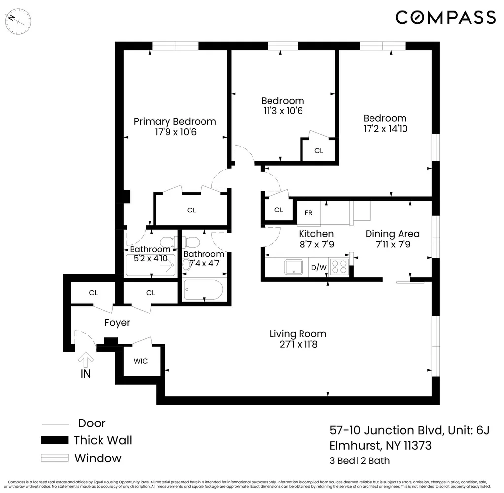$575,000 | 57-10 Junction Boulevard, Unit 6J | Elmhurst