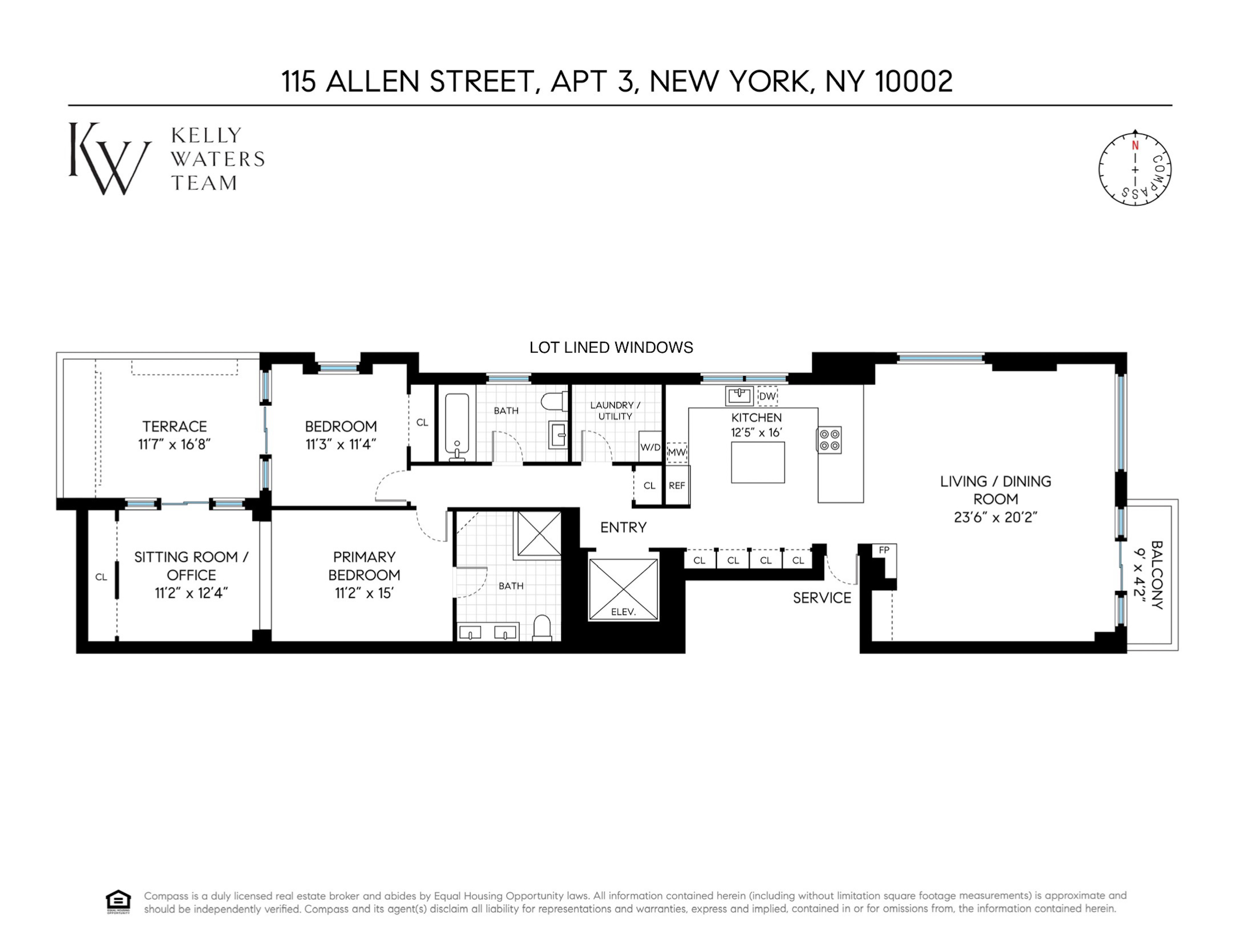 115 Allen Street, Unit 3 Manhattan, NY 10002 - Photo 13 of 13 a picture of a wall with a white wall and a white wall