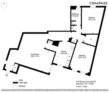 $675,000 | 416 Ocean Avenue, Unit 62 | Prospect Park South