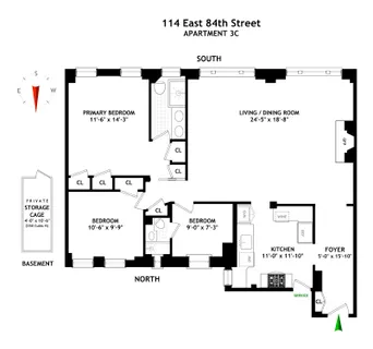 $1,650,000 | 114 East 84th Street, Unit 3C | Upper East Side
