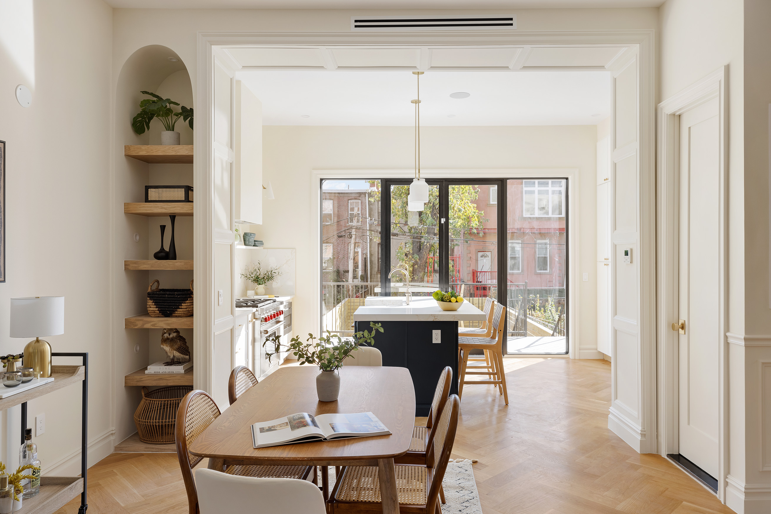 198 Madison Street, Unit SF Brooklyn, NY 11216 - Photo 4 of 19 a view of a dining room with furniture window and outside view