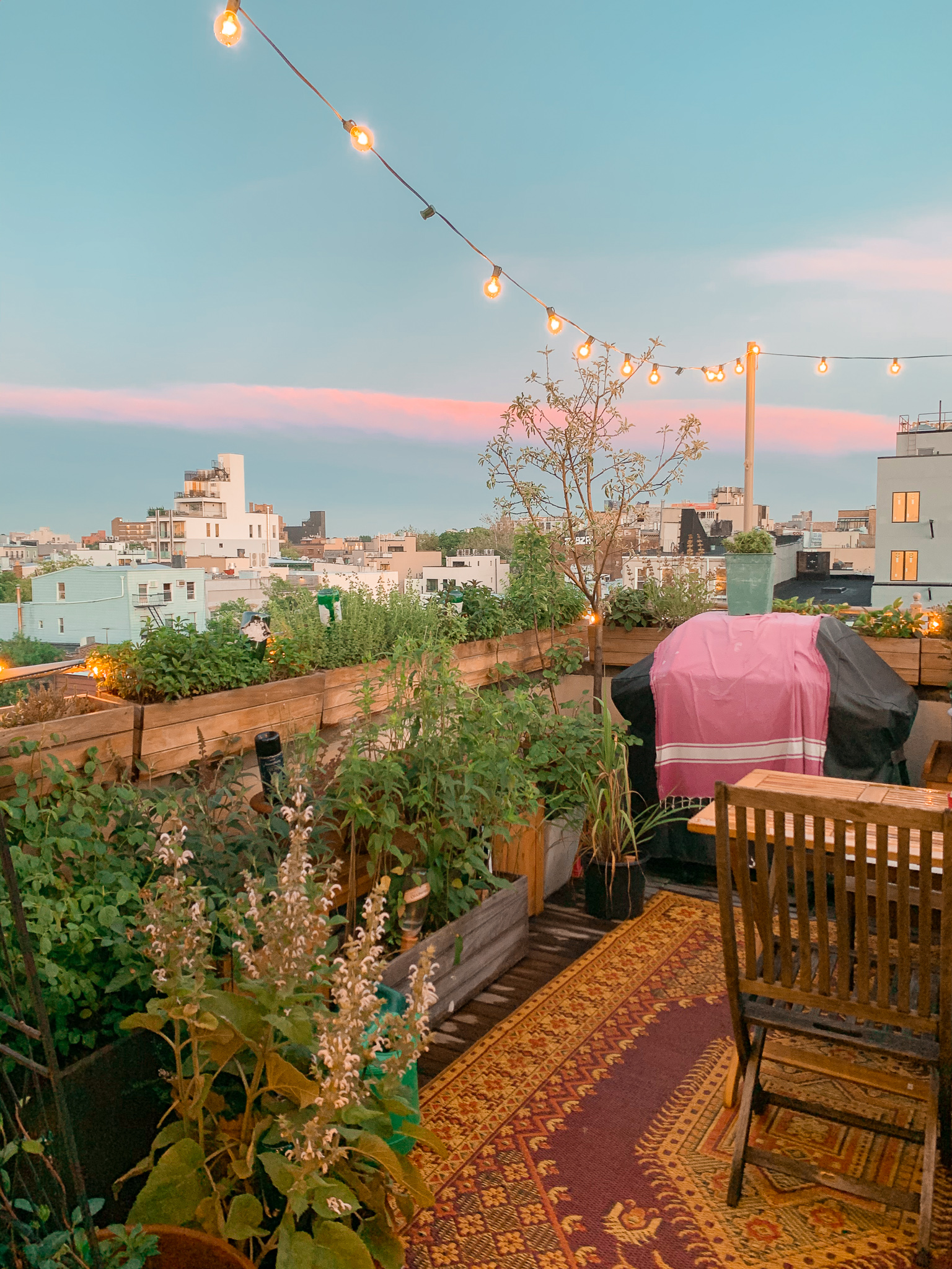 149 Conselyea Street, Unit 4B Brooklyn, NY 11211 - Photo 9 of 10 a view of a terrace with furniture and a garden