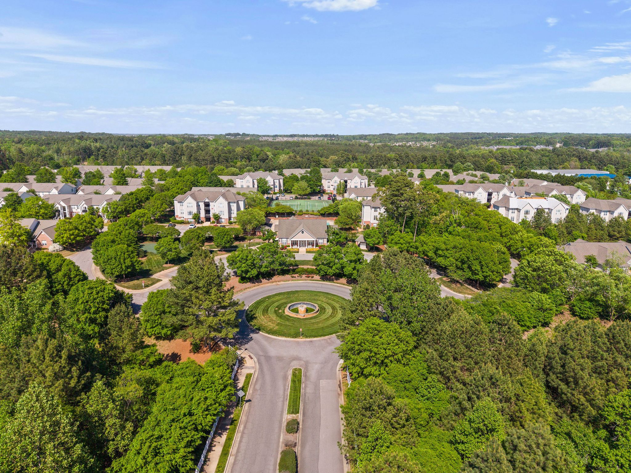 Huntscroft Lane Raleigh, NC 27617 - Photo 17 of 49 a view of a city with an ocean view