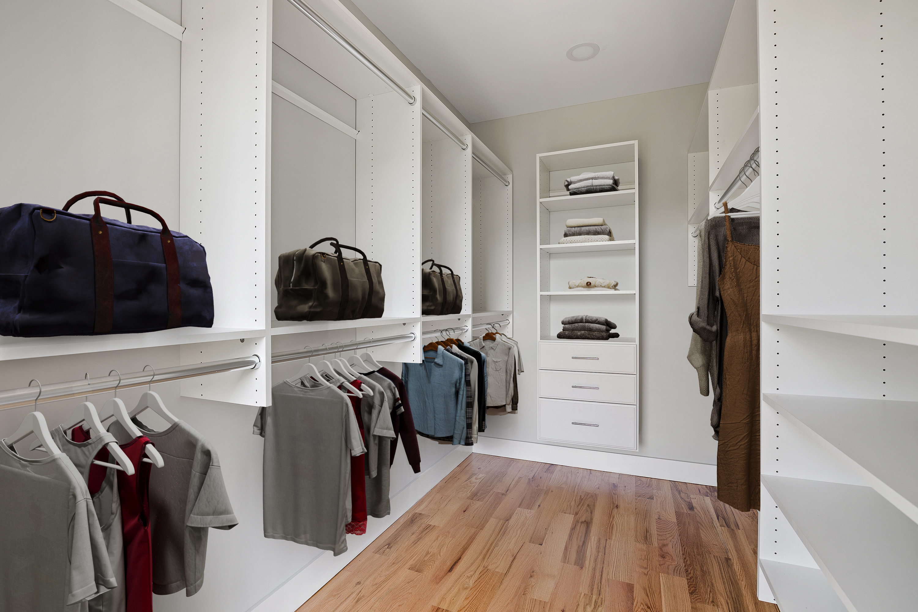 497 Madison Street Brooklyn, NY 11221 - Photo 7 of 19 a view of walk in closet with clothes and shoes