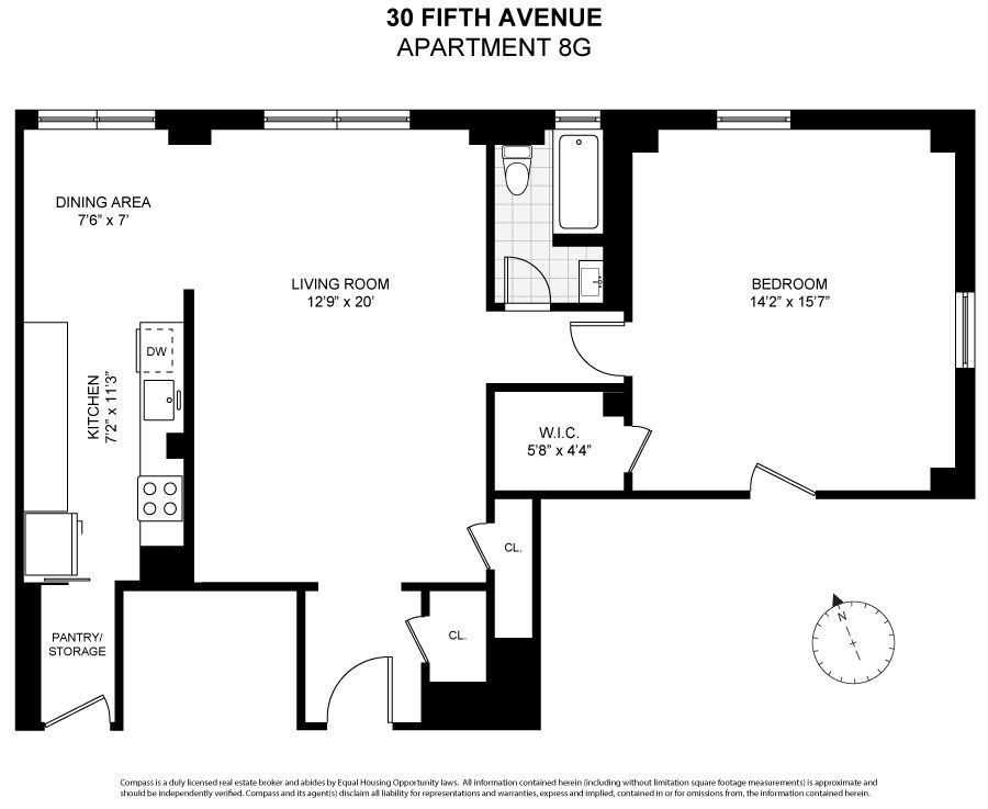 $1,525,000 | 30 5th Avenue, Unit 8G | Greenwich Village