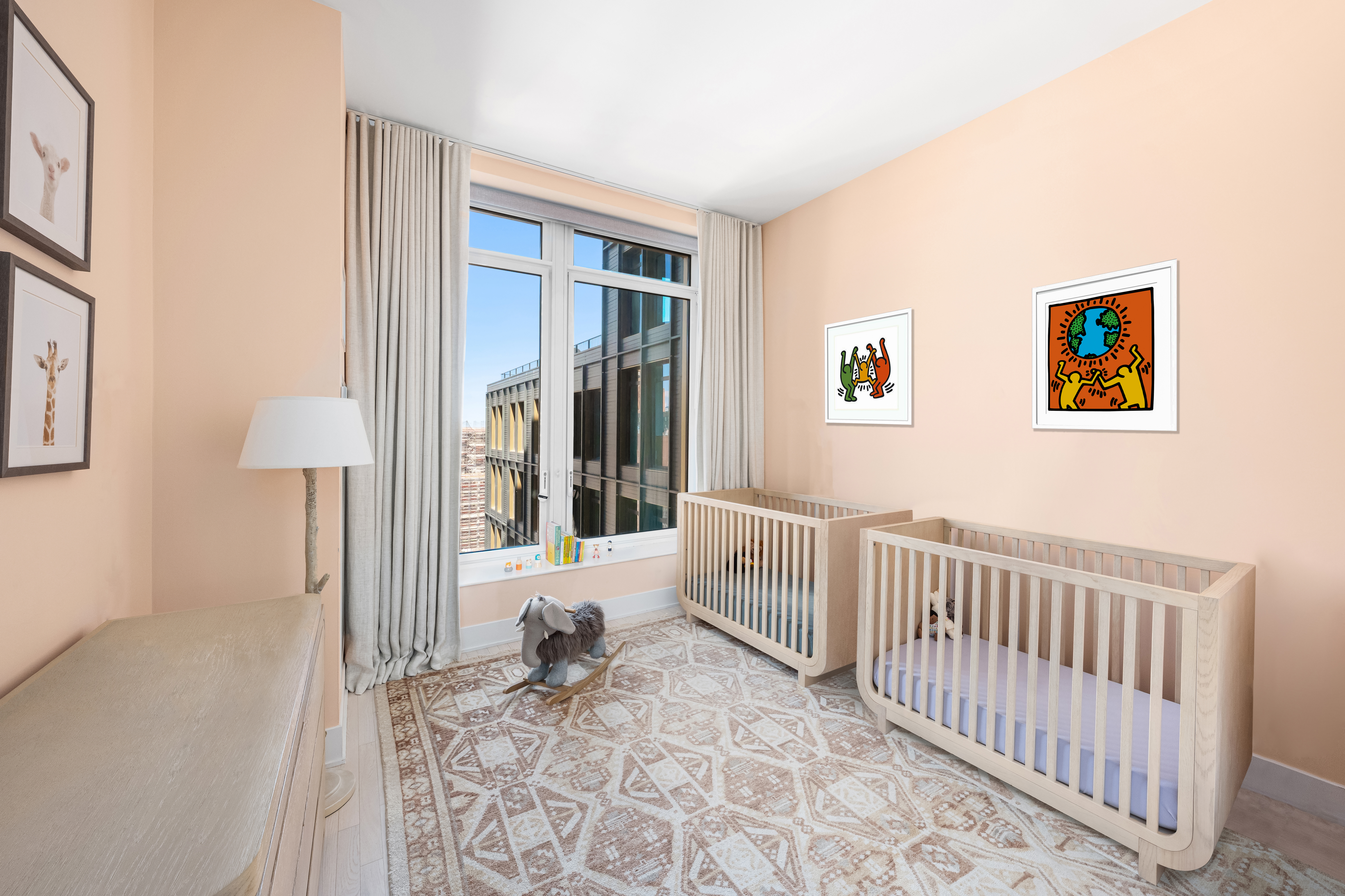 91 Leonard Street, Unit 16B Manhattan, NY 10013 - Photo 9 of 20 a bedroom with furniture and a window