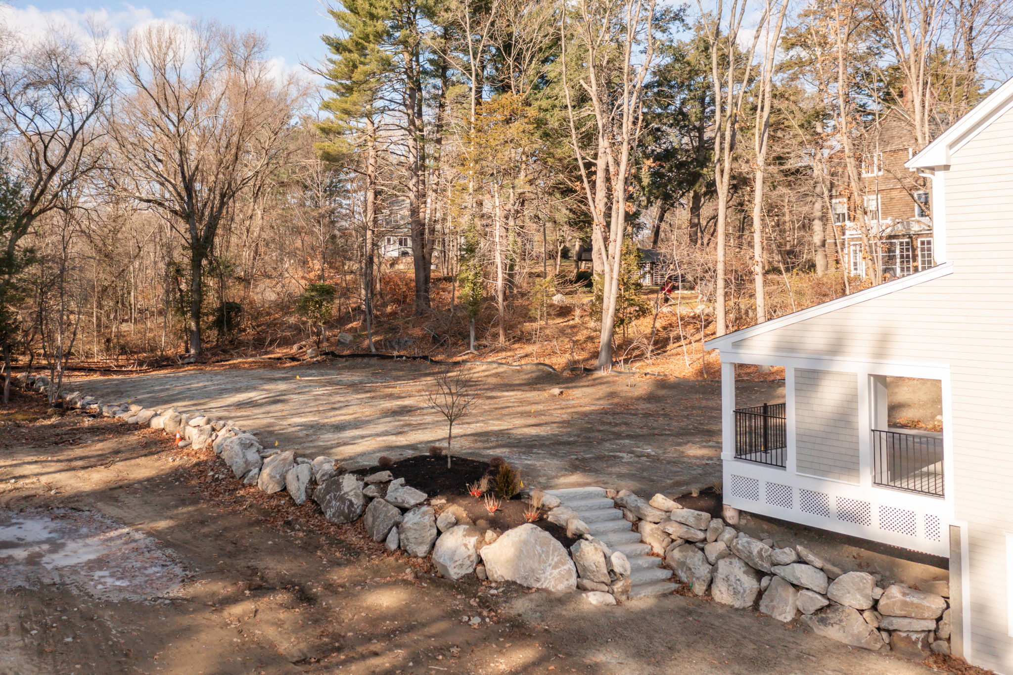 249 Central Avenue Milton, MA 02186 - Photo 53 of 61 a view of a backyard of the house