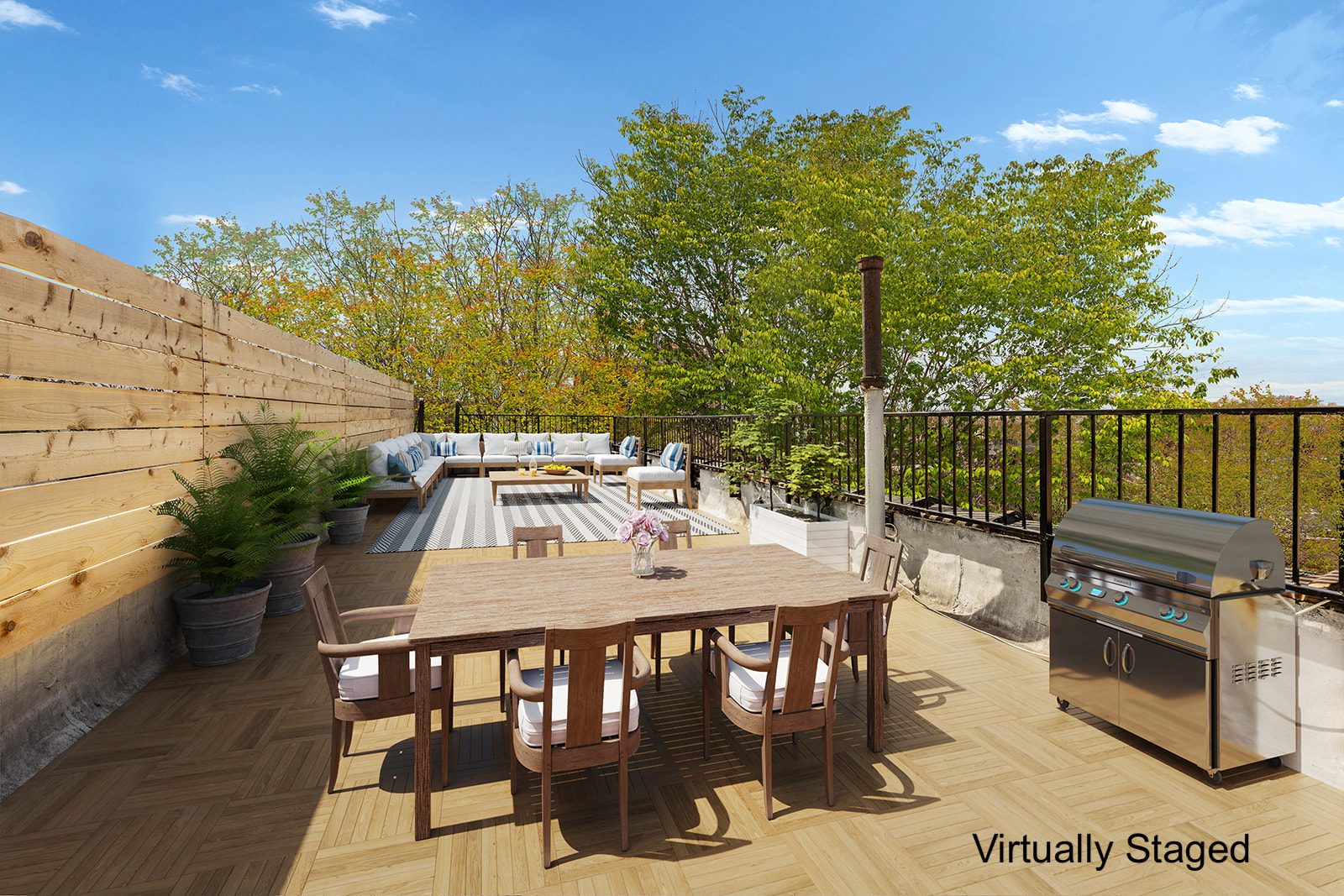 610 Marlborough Road Brooklyn, NY 11226 - Photo 13 of 16 a view of a dinning tables and chairs in the patio