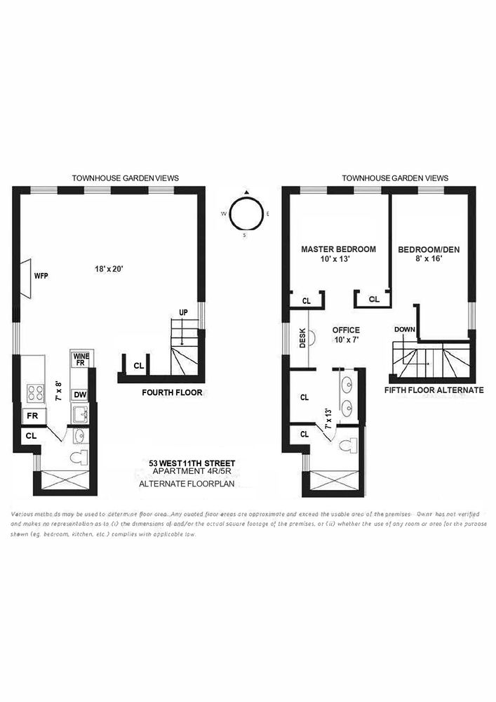 53 West 11th Street, Unit 4R/5R Manhattan, NY 10011 - Photo 9 of 9 a picture of a room with a white wall and a large window