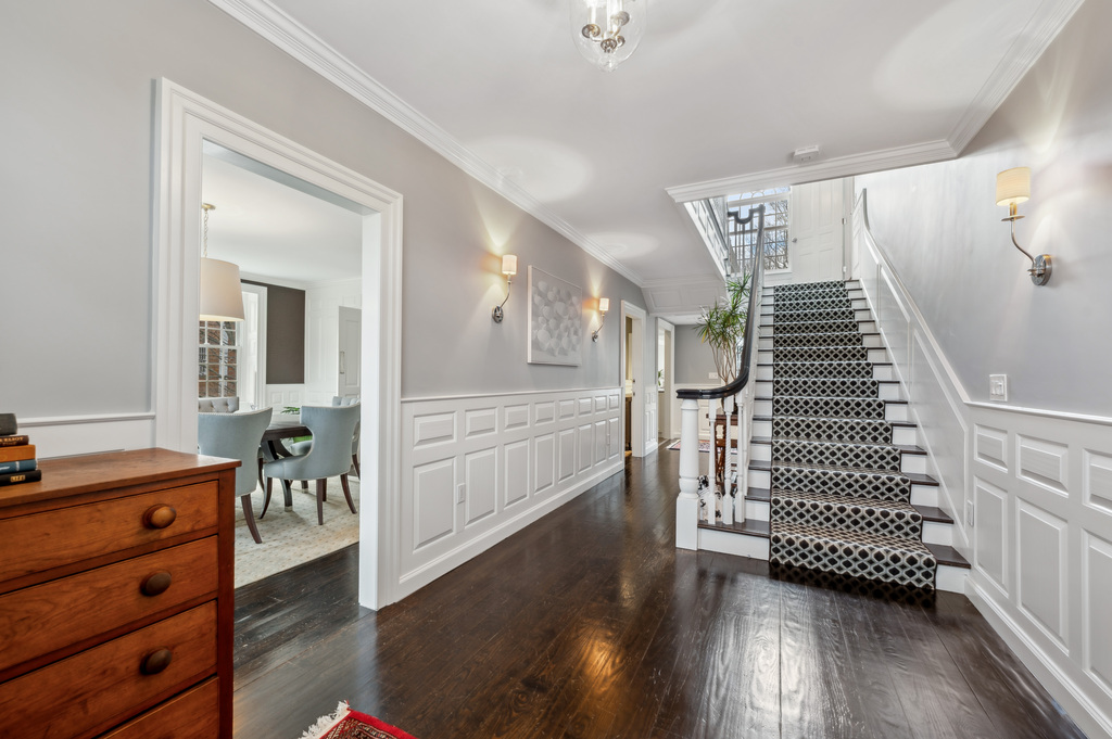 79 Pine Street Dover, MA 02030 - Photo 14 of 25 a view of entryway with wooden floor