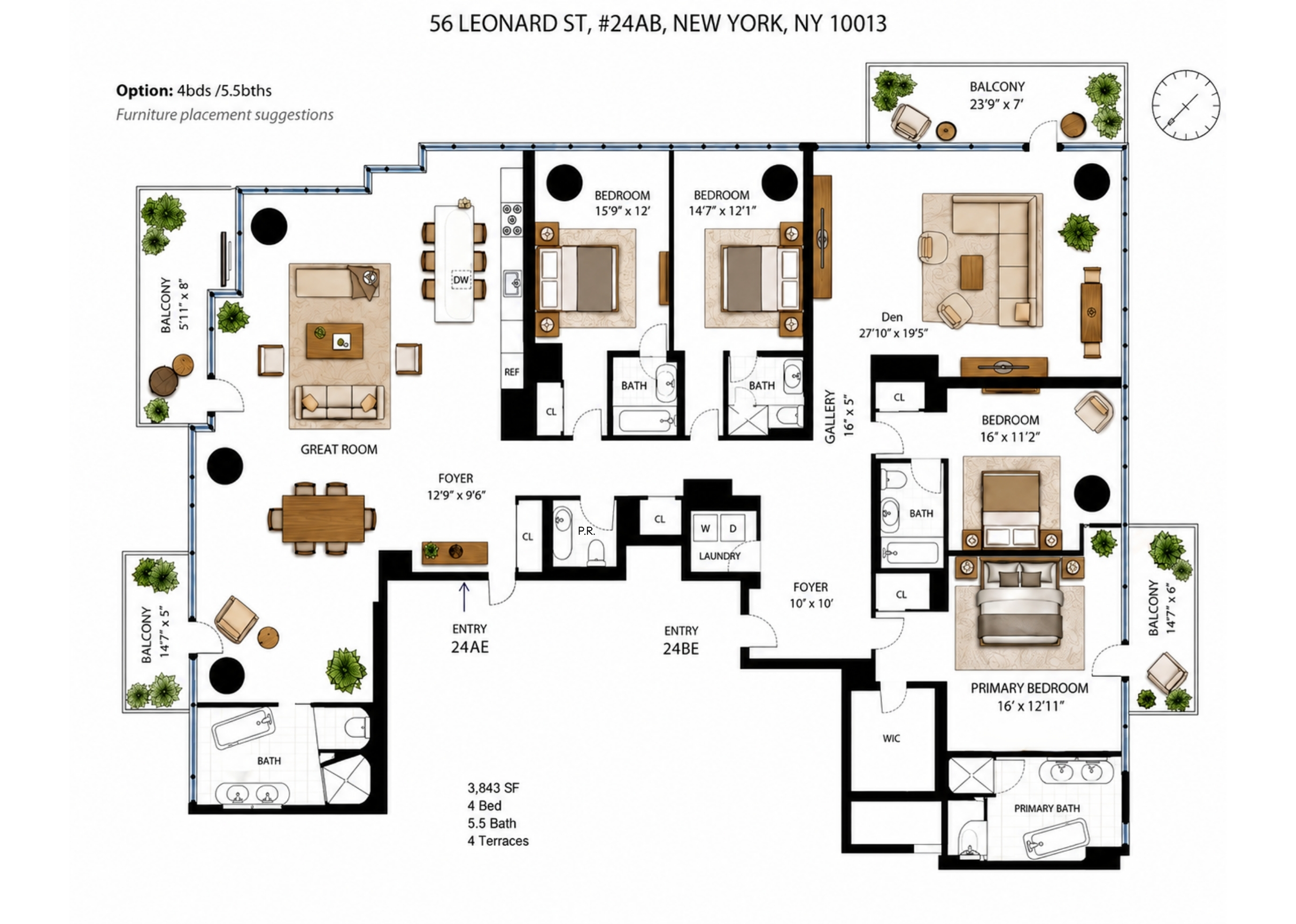56 Leonard Street, Unit 24AB EAST Manhattan, NY 10013 - Photo 20 of 20