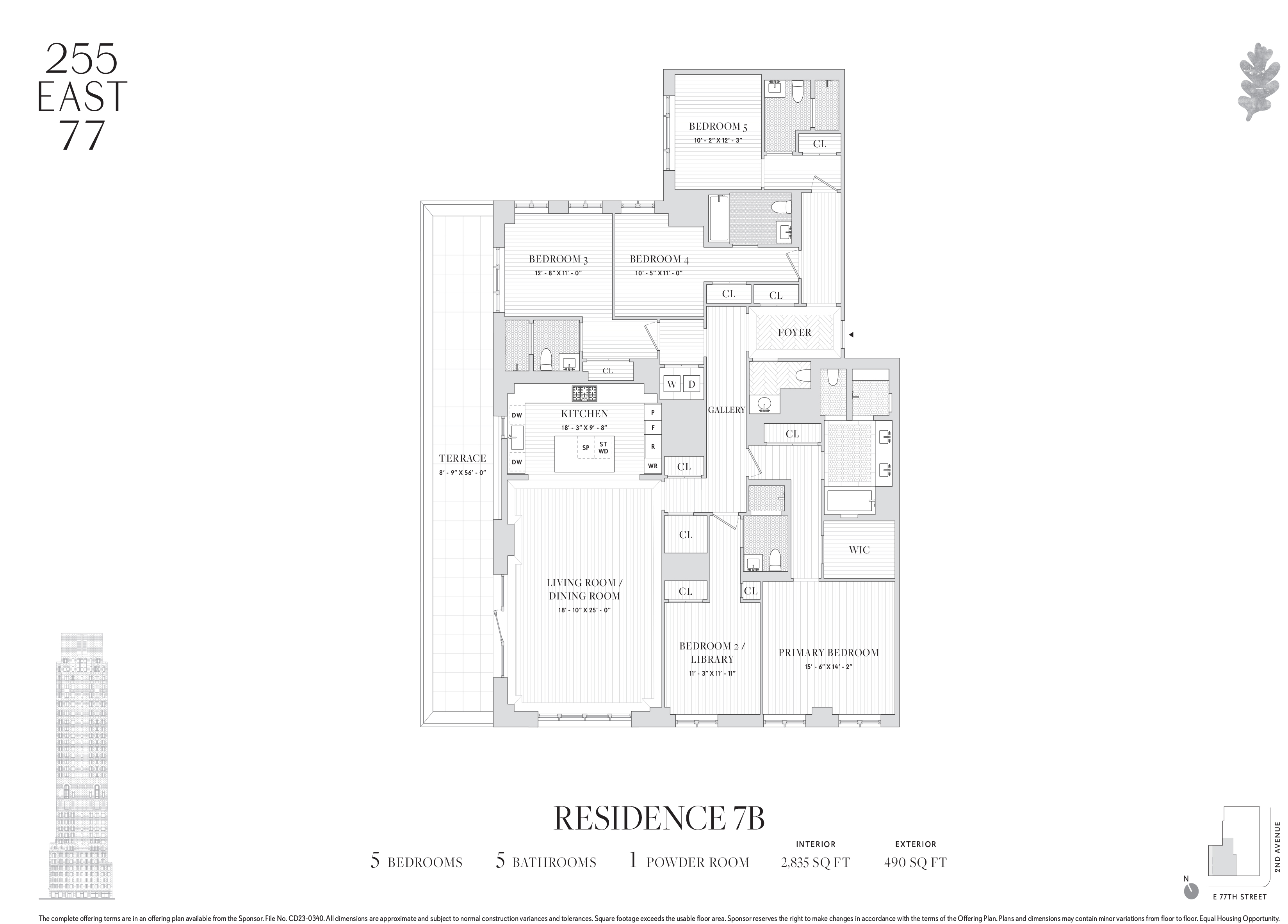 255 East 77th Street, Unit 7B Manhattan, NY 10075 - Photo 25 of 25 a black and white photo of a picture of a floor