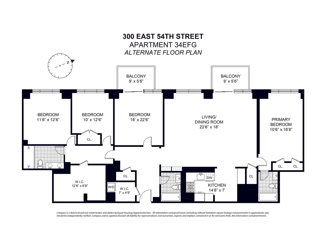$1,870,000 | 300 East 54th Street, Unit 34GF | Sutton Place