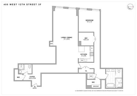 $3,850,000 | 400 West 12th Street, Unit 3F | West Village