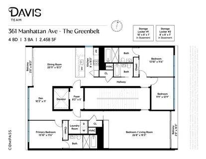 $2,800,000 | 361 Manhattan Avenue, Unit 3AB | Williamsburg