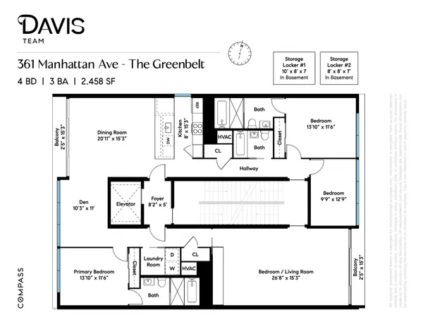 $2,800,000 | 361 Manhattan Avenue, Unit 3AB | Williamsburg