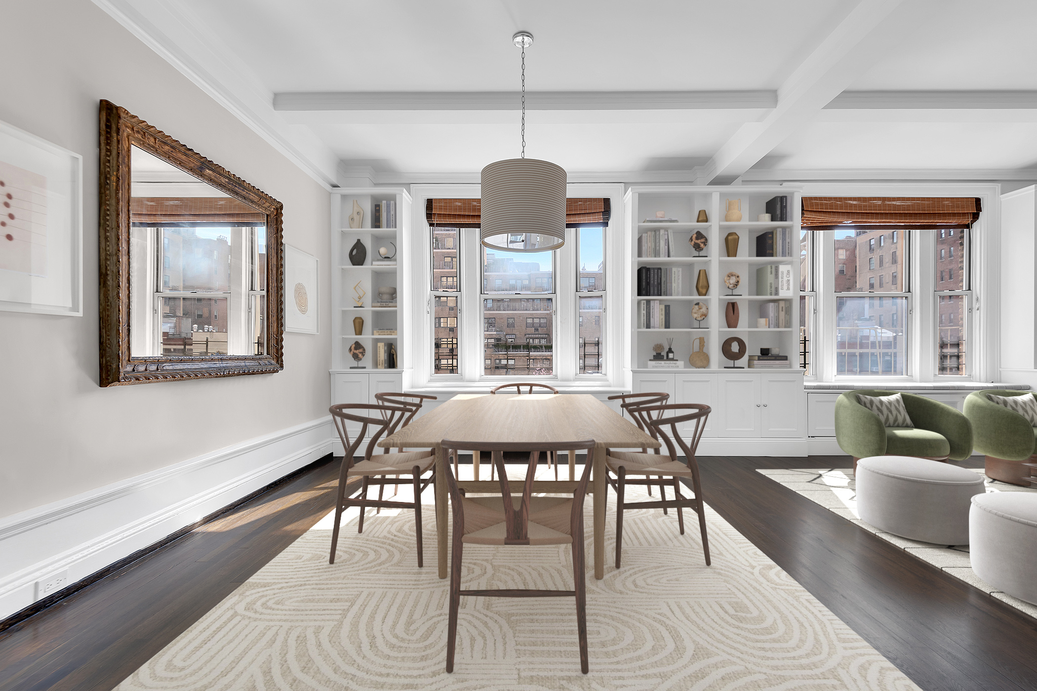 122 East 82nd Street, Unit 8C Manhattan, NY 10028 - Photo 6 of 15 a view of a dining room with furniture and wooden floor