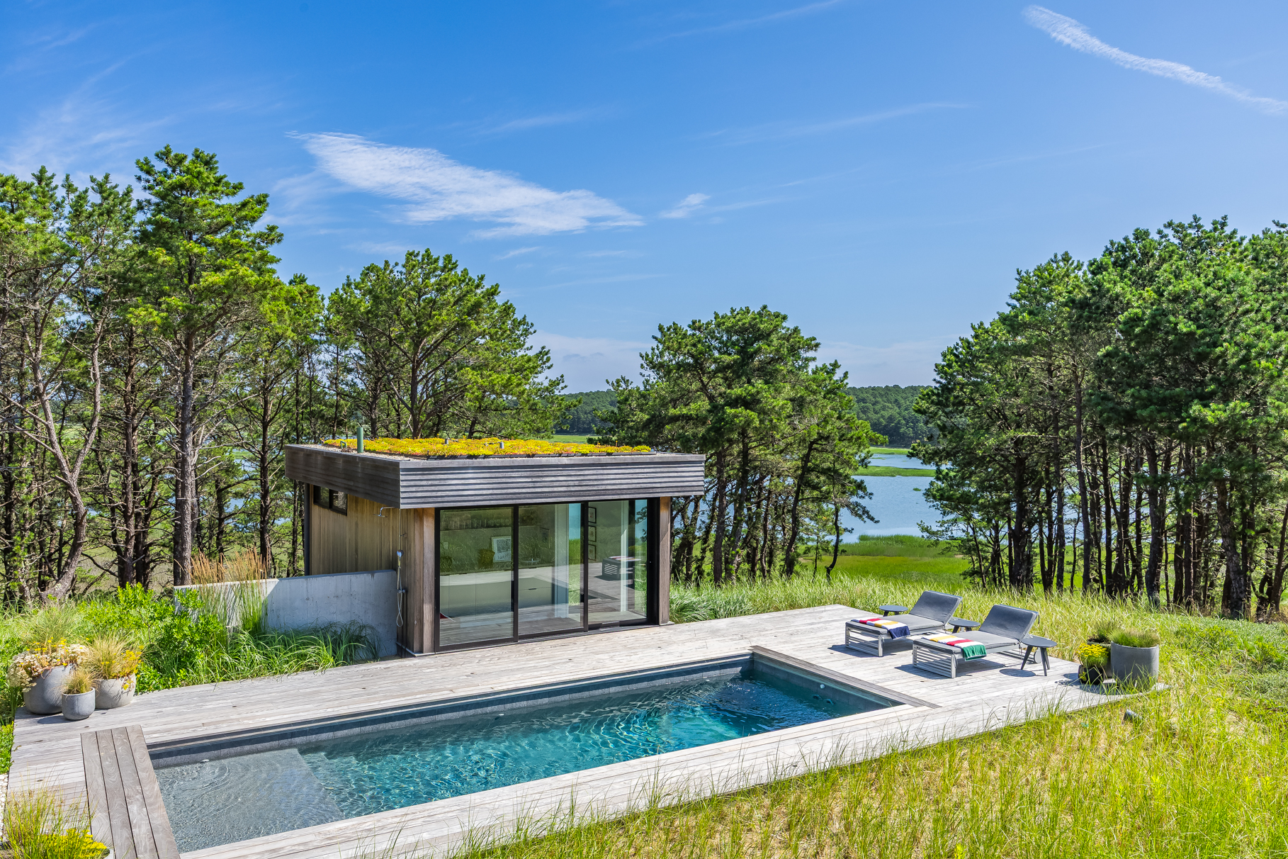 375 King Phillip Road Wellfleet, MA 02667 - Photo 22 of 27 a view of house with backyard outdoor seating and green space