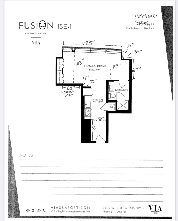 $3,179 | 5 Fan, Unit BLVD 731, Boston, MA 02210