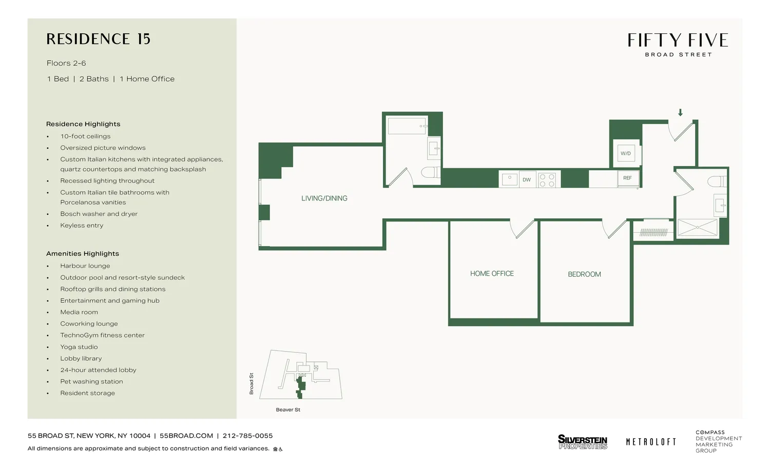 $6,485 | 55 Broad Street, Unit 215 | Financial District