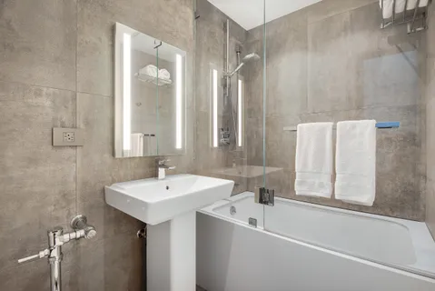 a bathroom with a sink and a bathtub