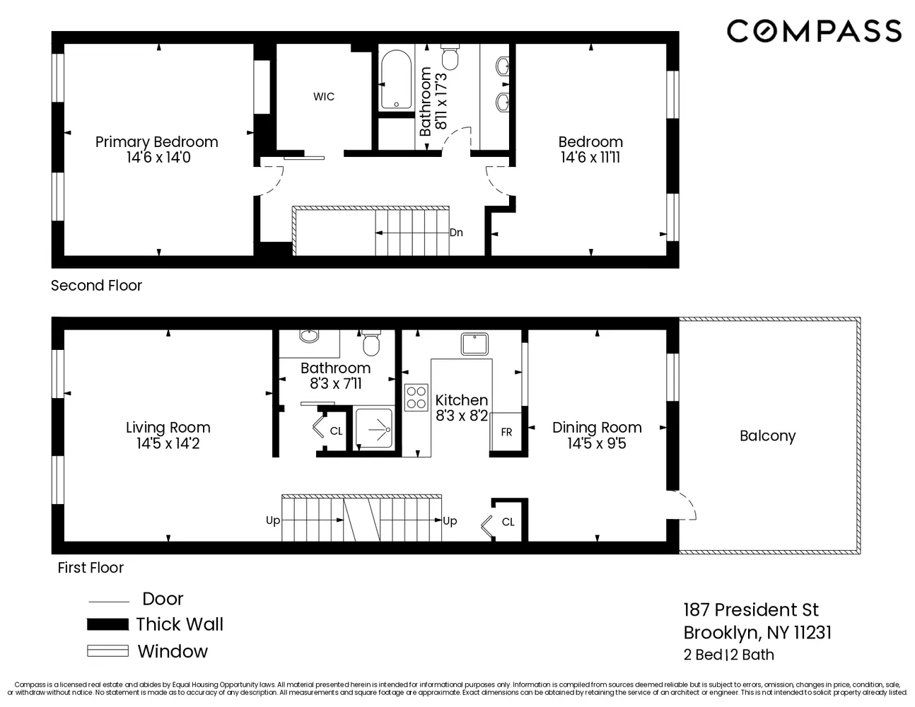 $11,500 | 187 President Street, Unit 2 | Carroll Gardens