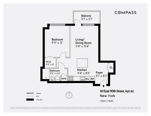 $3,400 | 161 East 110th Street, Unit 5C | East Harlem