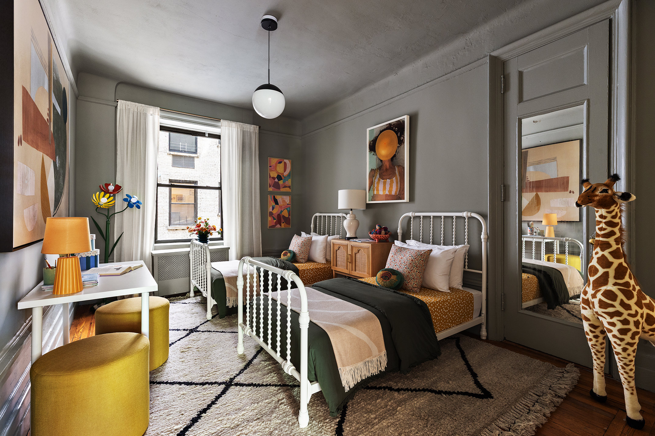 270 Riverside Drive, Unit 2C Manhattan, NY 10025 - Photo 12 of 22 a bedroom with a bed and wooden floor