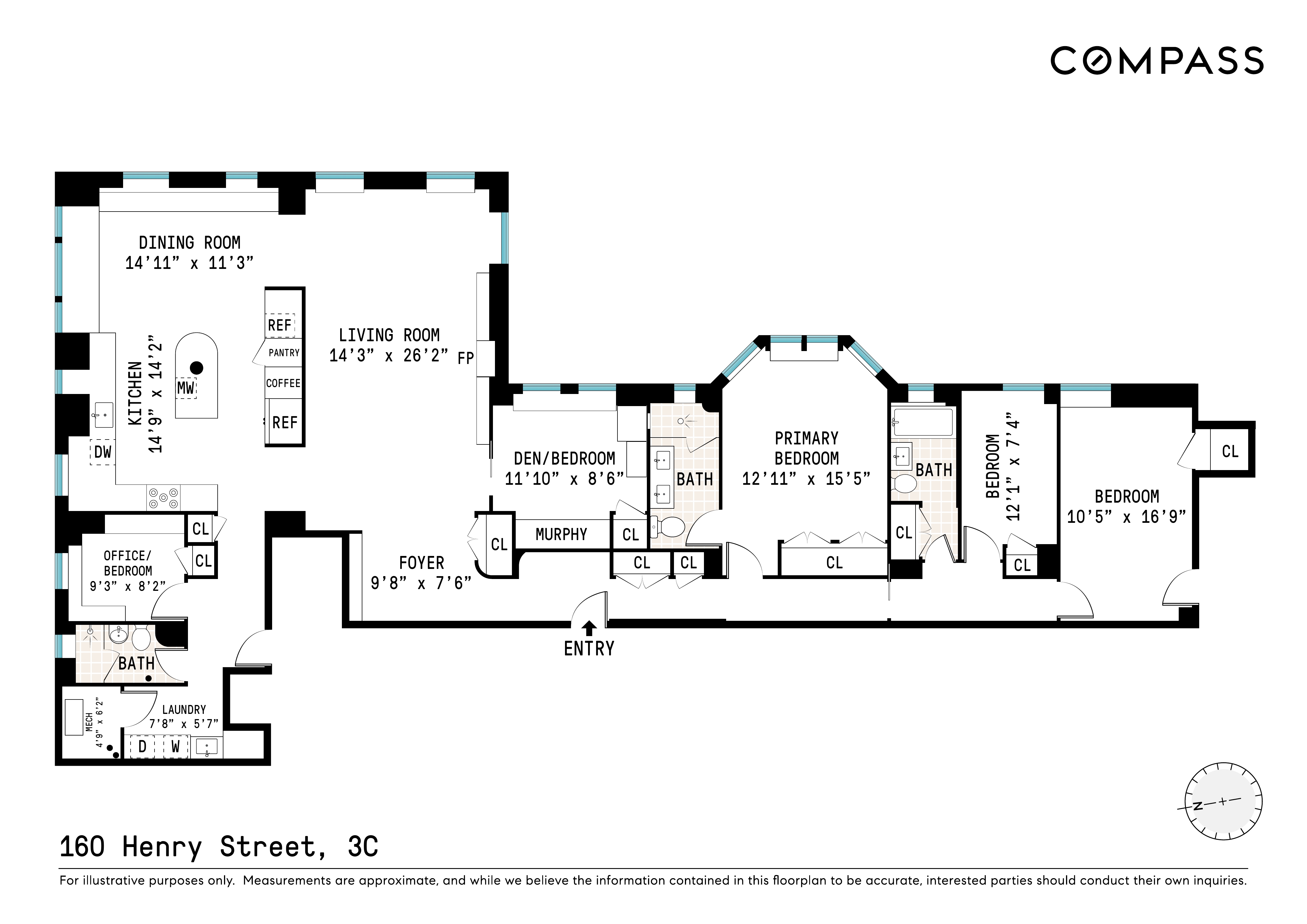 160 Henry Street 3C Brooklyn Heights Brooklyn NY 11201