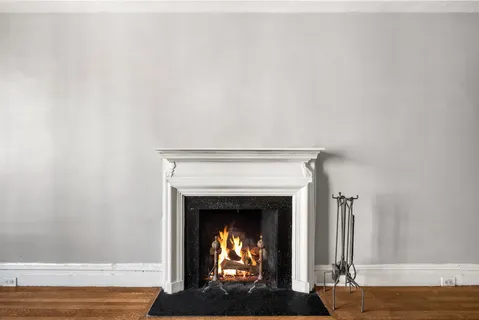 a view of a livingroom with a fireplace